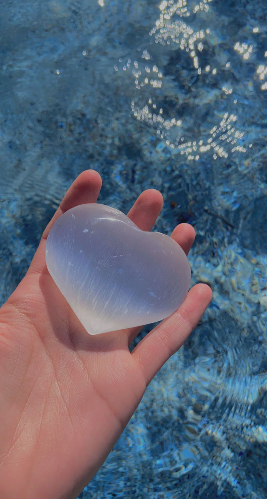 Selenite Heart