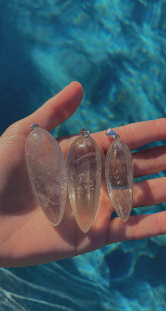 Clear Quartz Spear Pendent