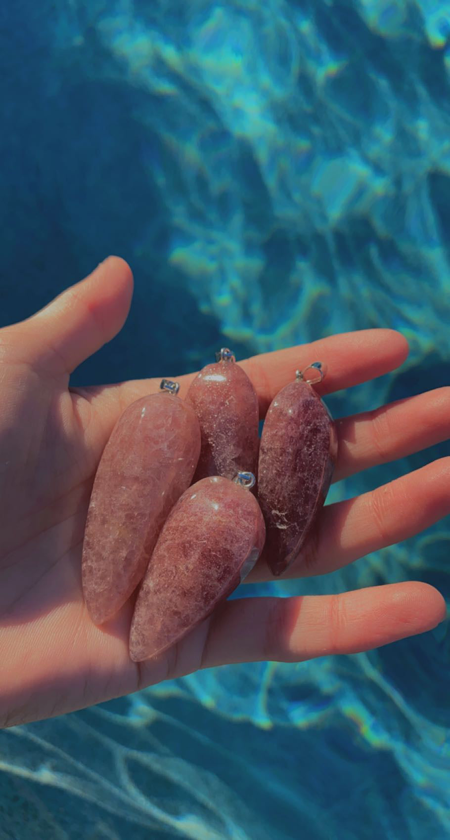 Strawberry Quartz Spear Pendent