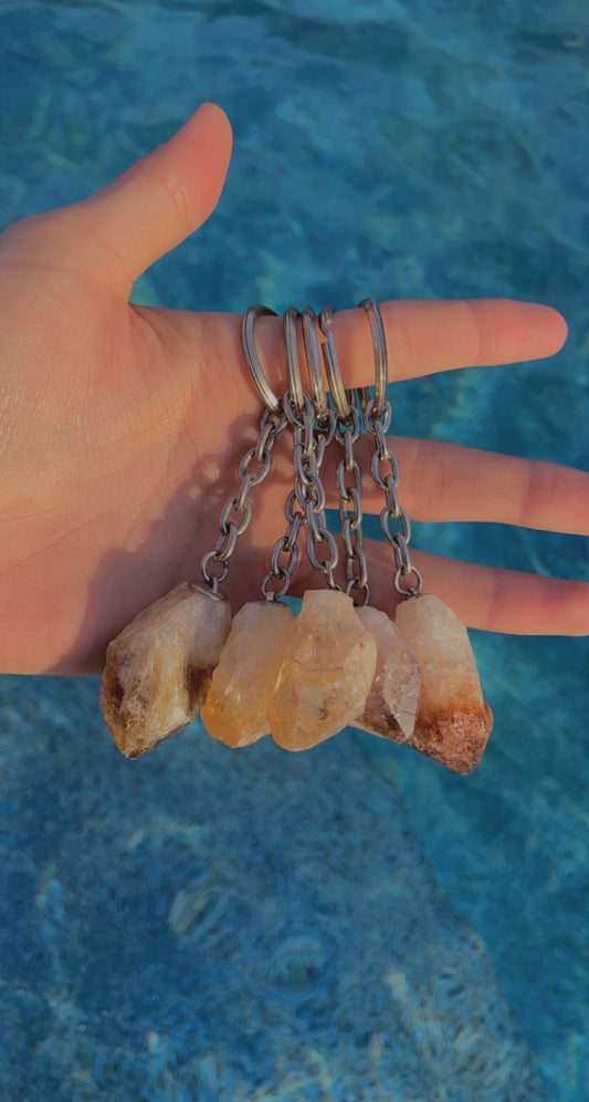 Citrine Points Keychains