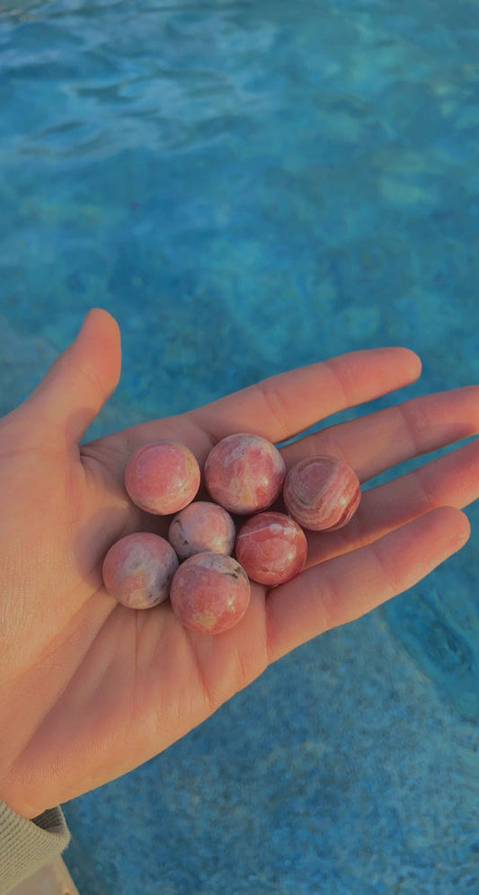 Random Mini Rhodochrosite Spheres