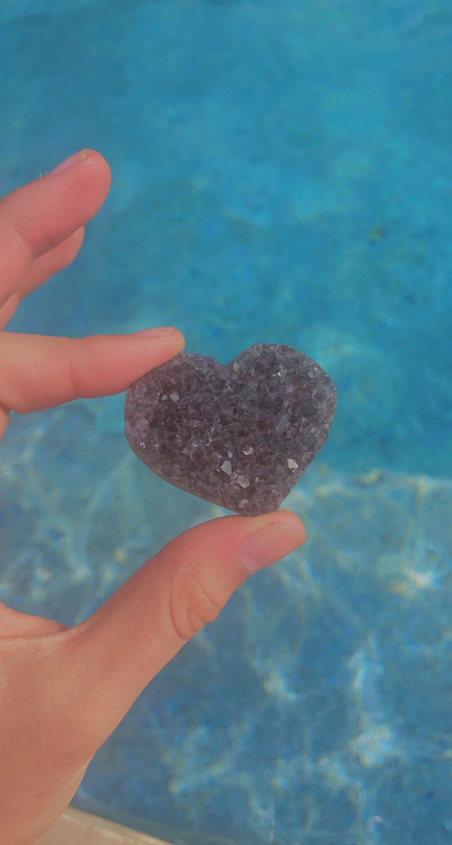 Amethyst Cluster Heart (Random)