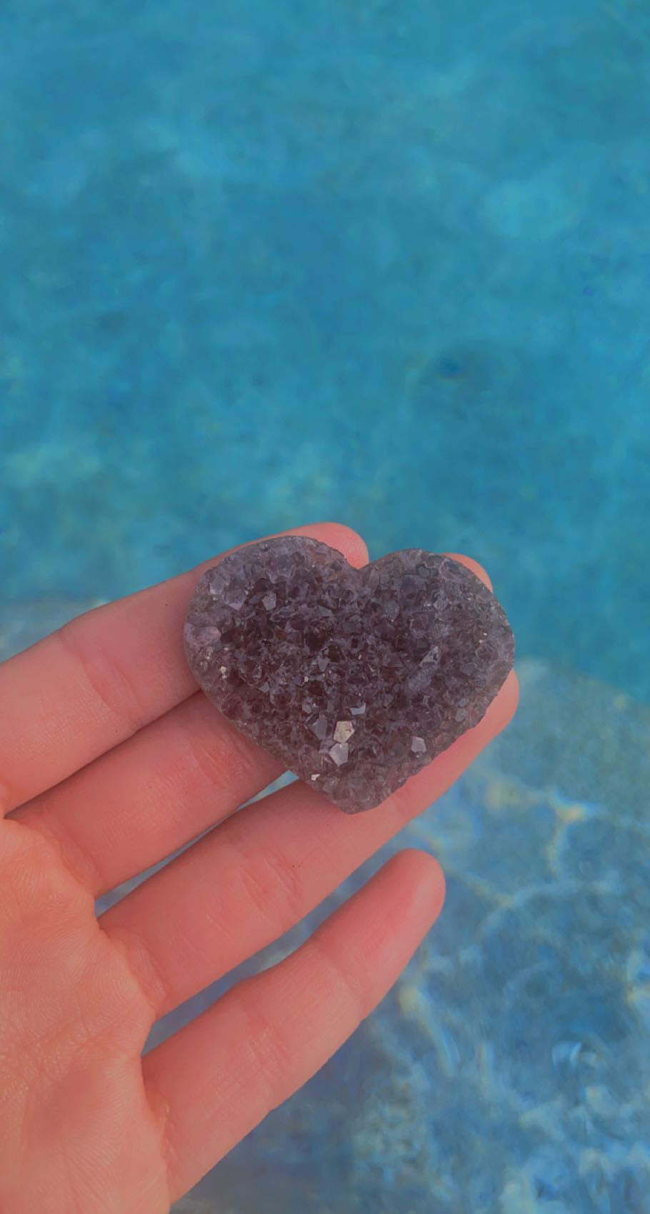 Amethyst Cluster Heart (Random)