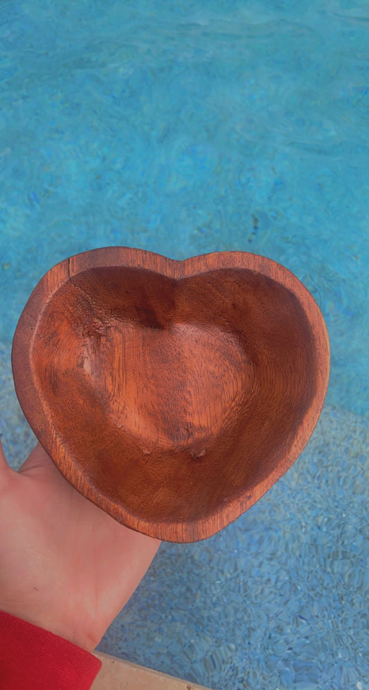 Wood Heart Bowl