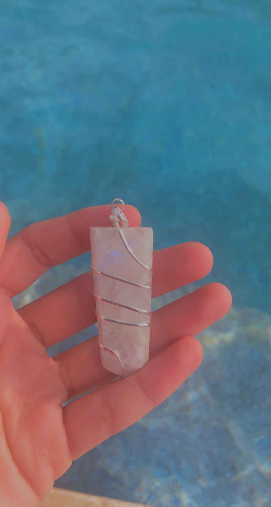 Moonstone Wire Wrap Pendent