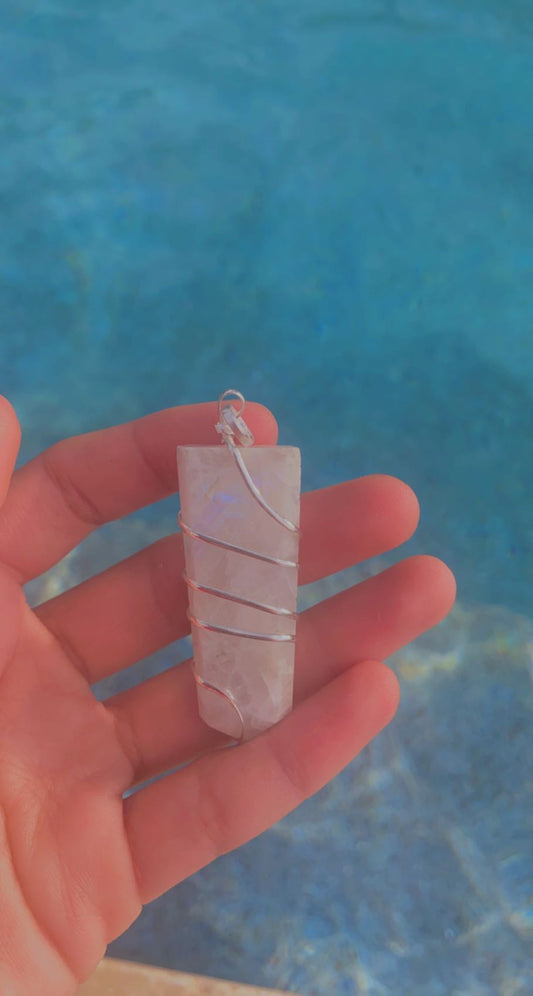 Moonstone Wire Wrap Pendent