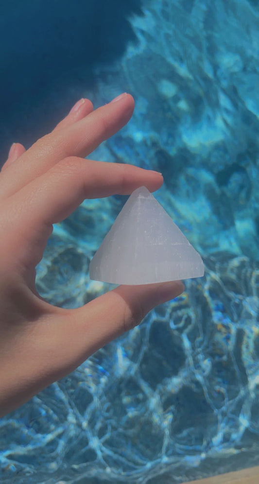 Selenite Small Pyramids