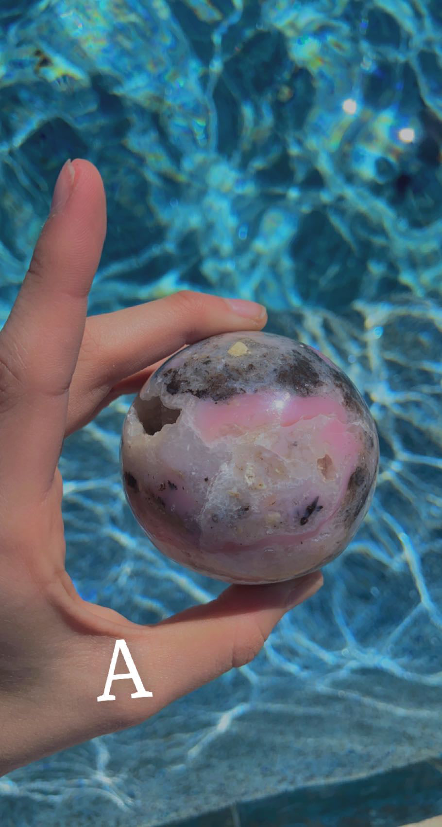 Pink Opal Spheres