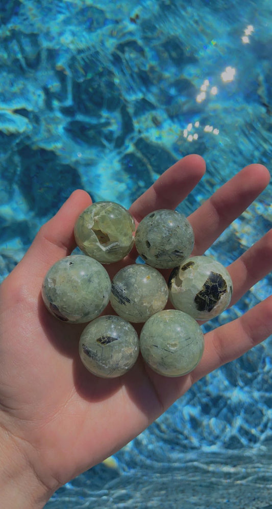 Prehnite Mini Spheres