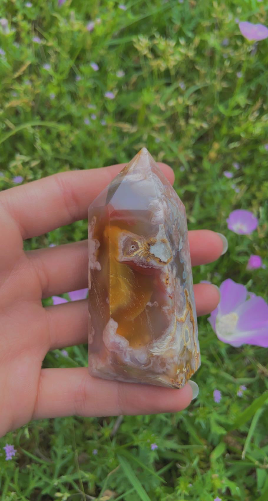 Carnelian and Flower agate towers