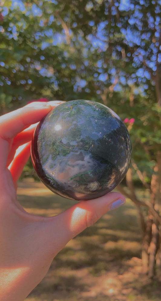 Moss Agate Sphere