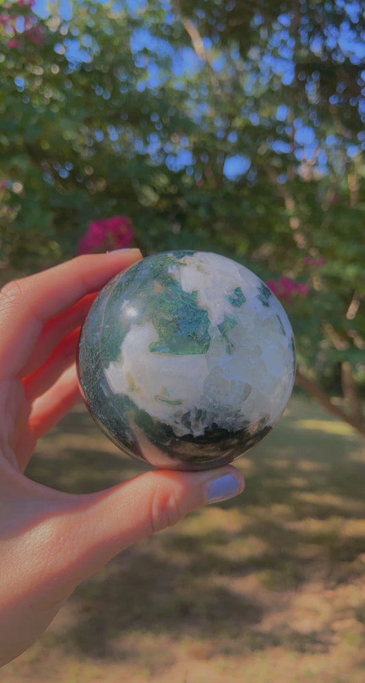 Moss Agate Sphere