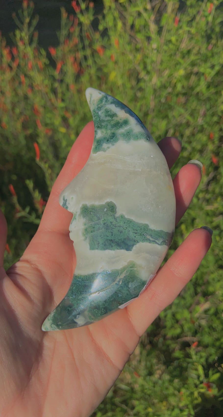 Moss Agate Moons