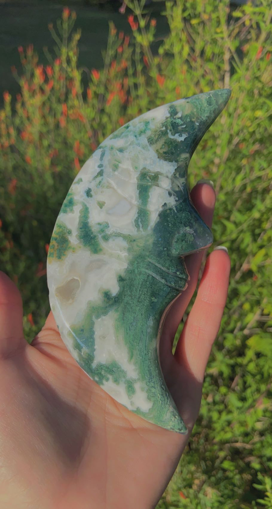 Moss Agate Moons